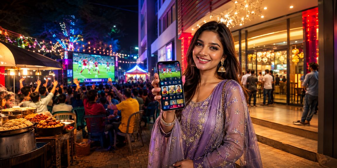 ঢাকার একটি ক্যাসিনো অ্যাপের রাতের বাজারের দৃশ্য